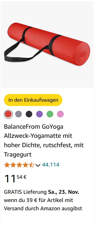 Beispiel für einen SEO-optimierten Produkttitel mit relevanten Keywords auf Amazon