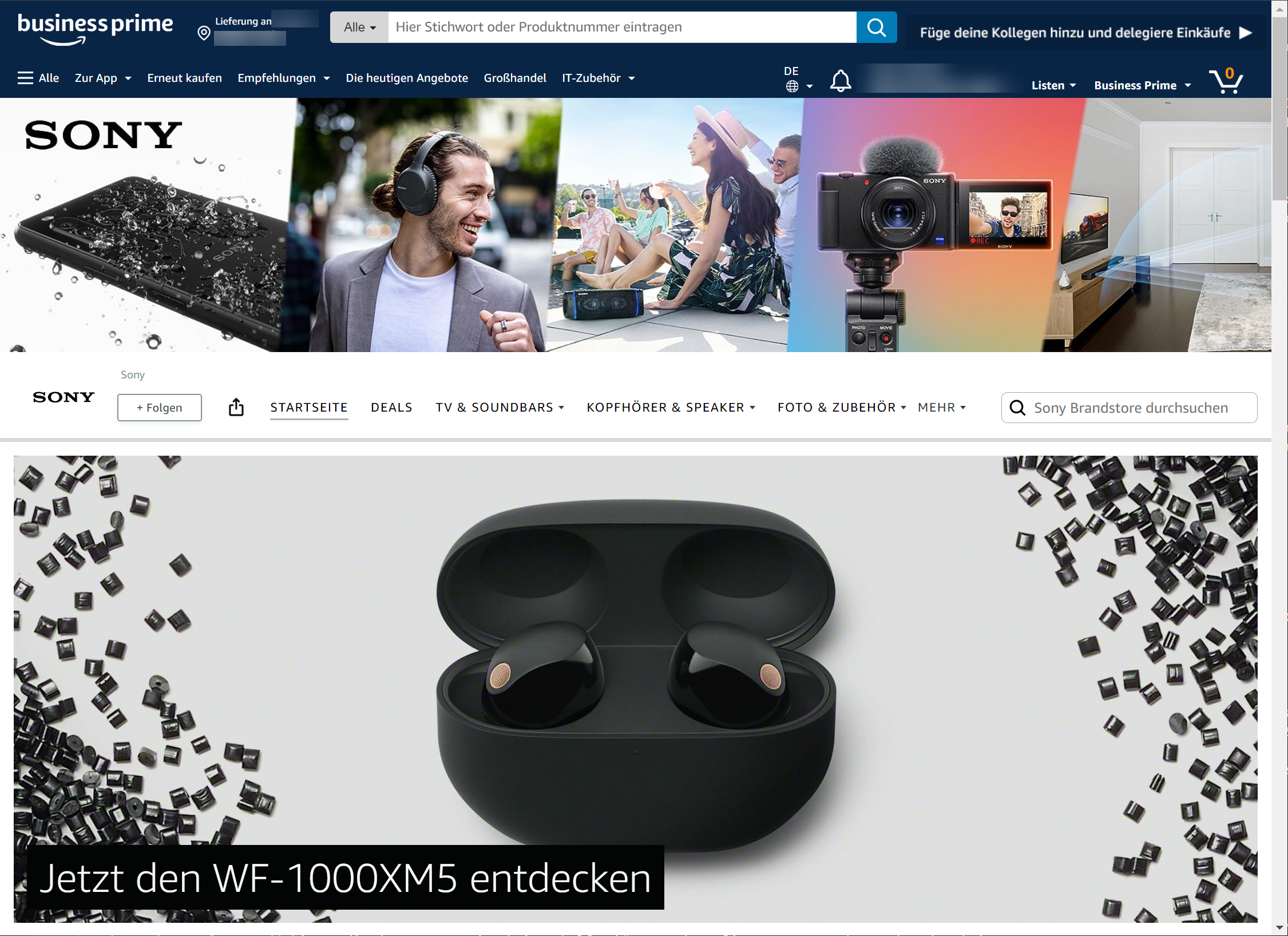 Sony Store on Amazon