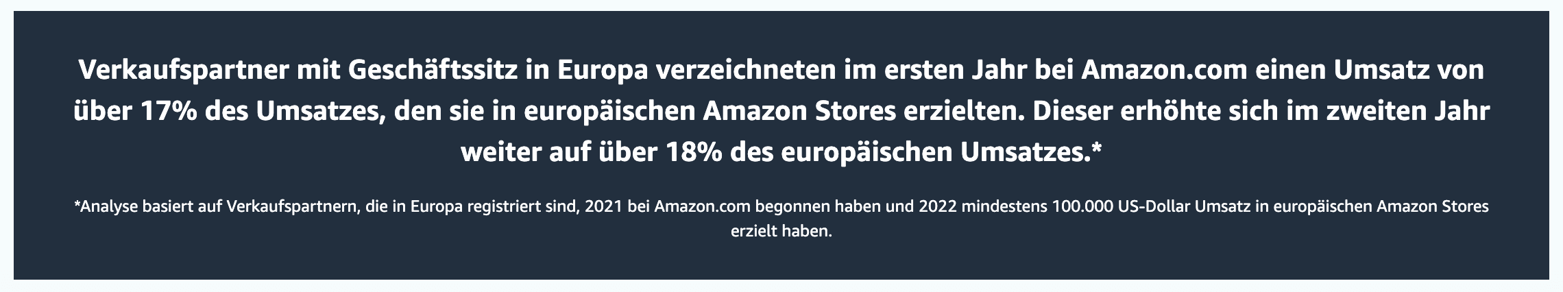 Amazons Werbung für die Internationalisierung, Quelle: Amazon